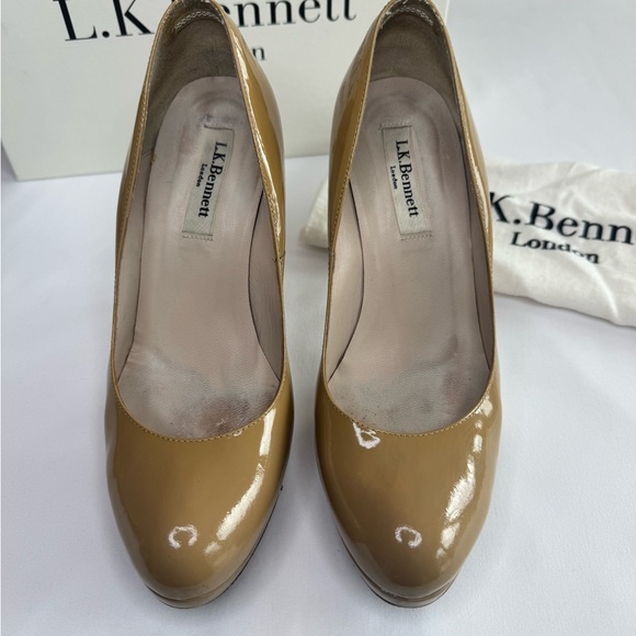 L.K. Bennett London Sledge Platform Pump - Picture 3 of 9